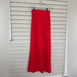 Red Wide Leg Vintage Palazzo Pants